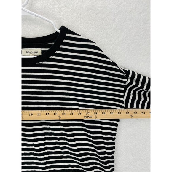 Madewell Triblend Ex-Boyfriend Tee Women’s Size S Baden Stripe Long Sleeve - Picture 5 of 9
